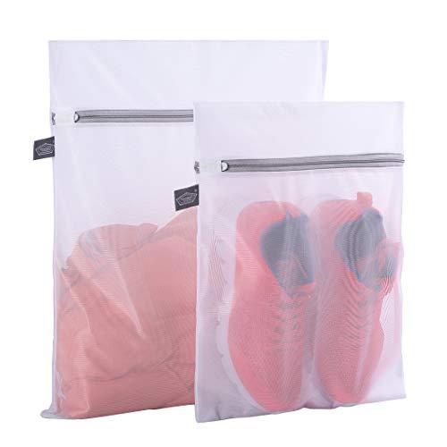 Kimmama Set of 2 Delicates Laundry Bags,Durable Zipper Mesh Laundry Bag,Bra Fine Mesh Wash Bag,Protect Cloth Shape in The Washer