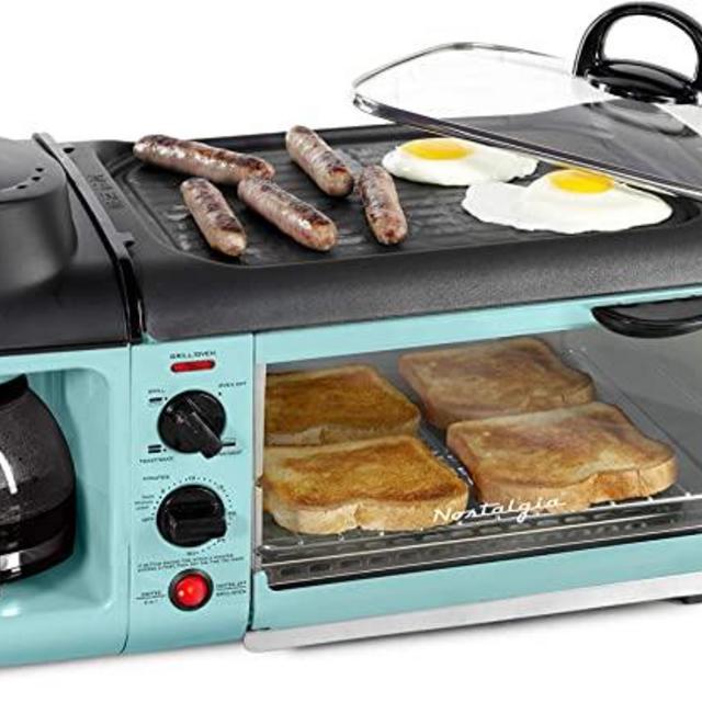 Nostalgia BST3AQ Breakfast Station, Aqua