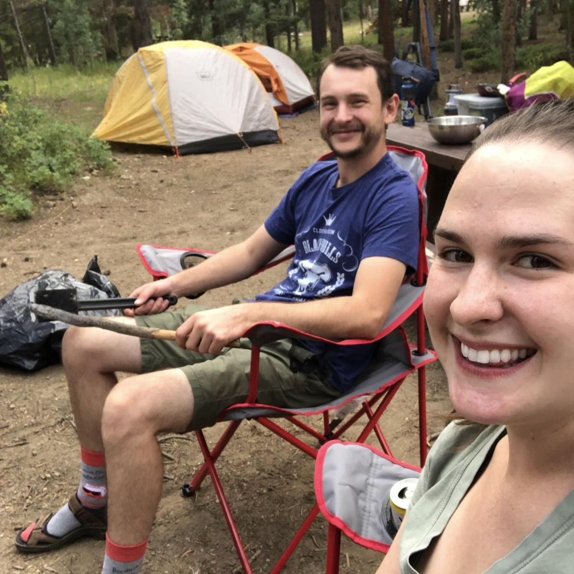 This was Cat's first and last camping trip. Duncan is a camping enthusiast so opposites attract in this department.