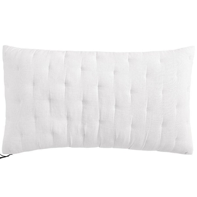 Everyday Linen Comfort Quilted Sham, White, King
