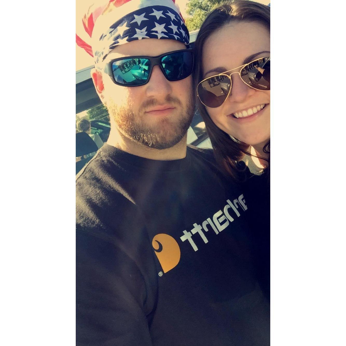 Laney & Waylon showed us the ropes at our first Mizzou tailgate
