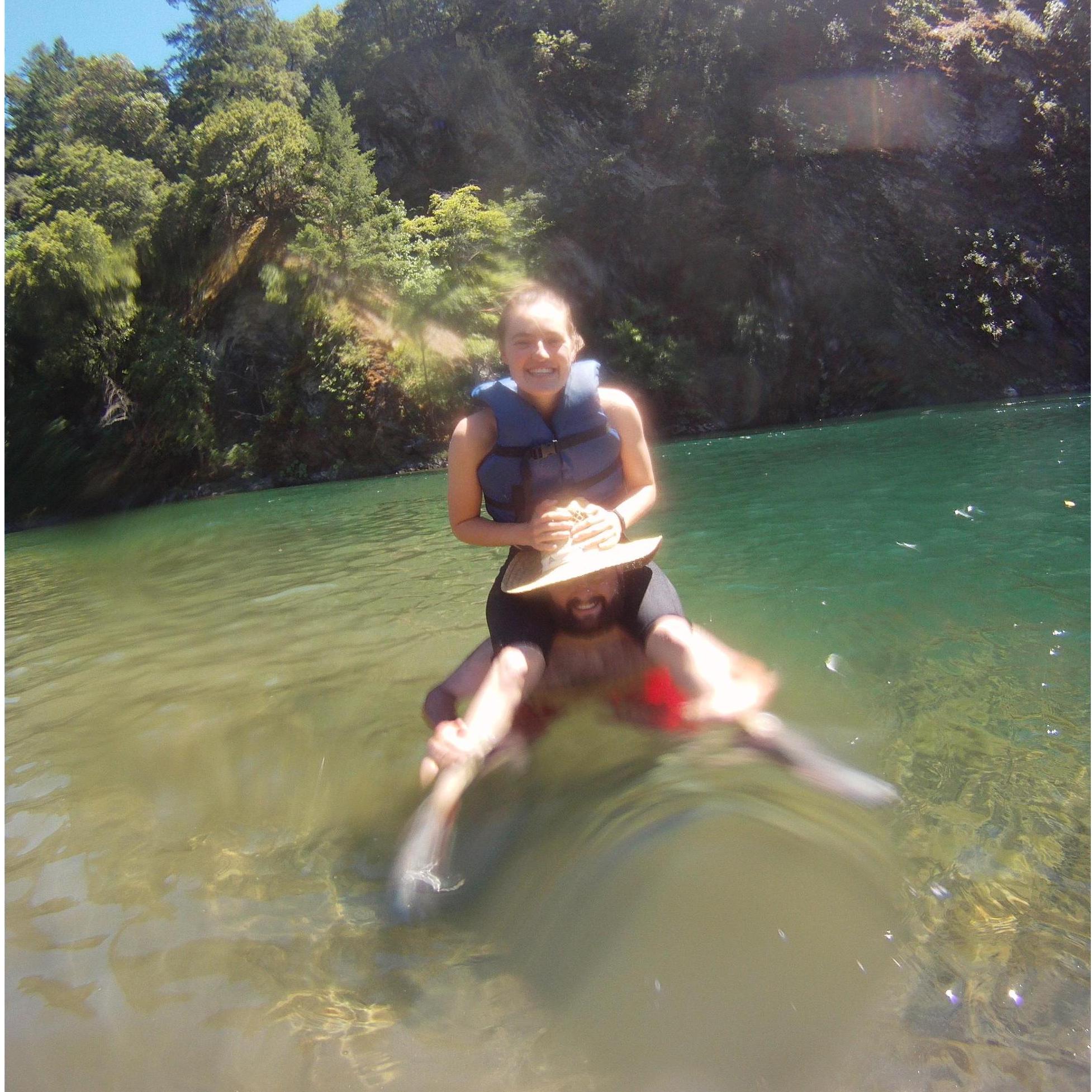 Rafting down the Trinity, 2018