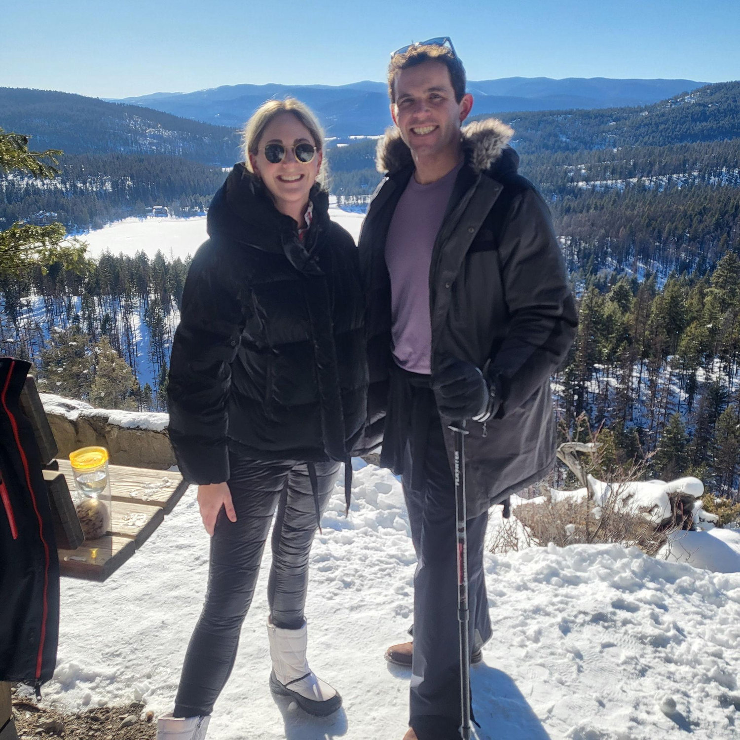 Hiking in Montana along Whitefish Lake