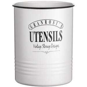 GranRosi - Premium Kitchen Utensil Holder - Stylish Vintage Utensil Crock brings Farmhouse Style Decor into your Kitchen