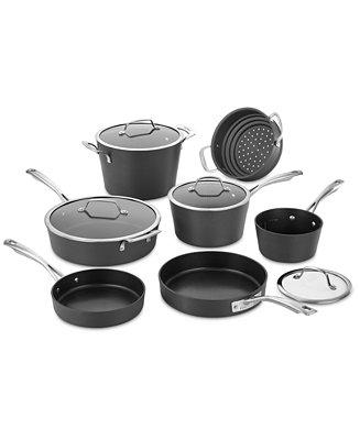 Contour Hard-Anodized Nonstick 13-Pc. Cookware Set
