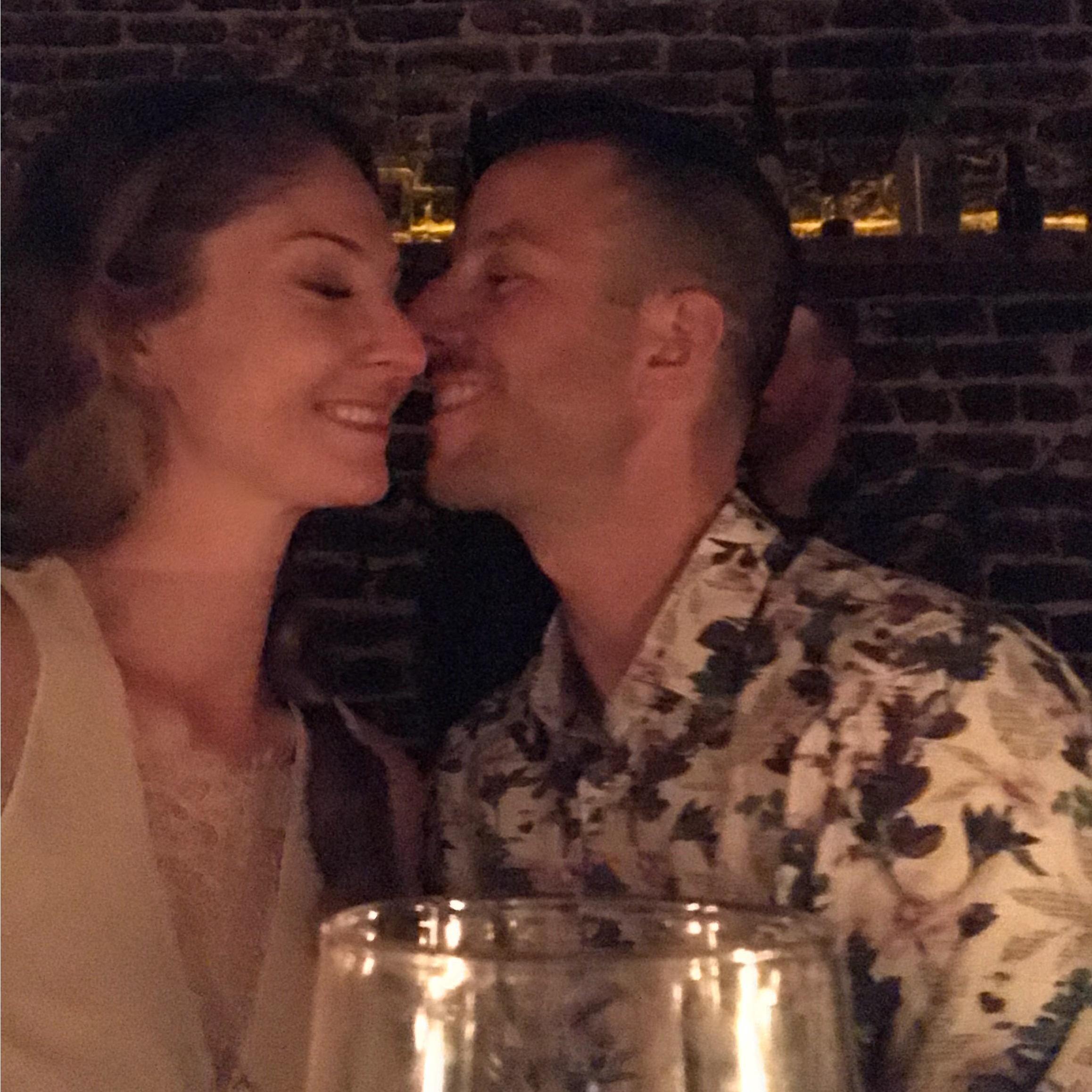 First Date: Aaron took me to Leo's Oyster Bar, where my cousin, Guy, just so happened to work. We where taken aback...
Me: a cousin chaperone felt weird
Aaron: thought Guy was my ex-boyfriend