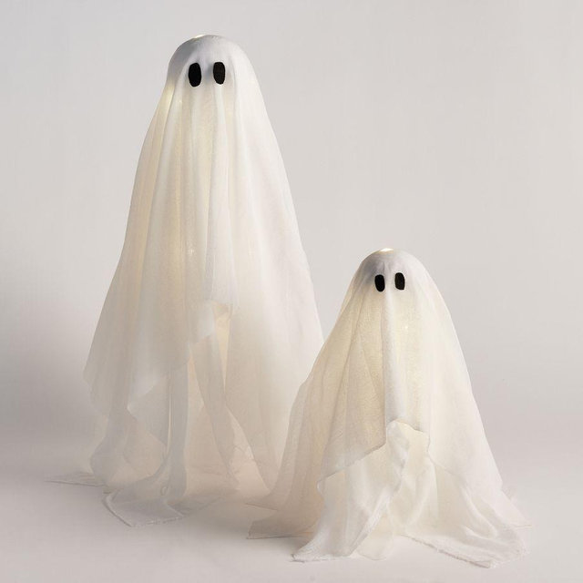 Light Up Ghosts, Set of 2, White