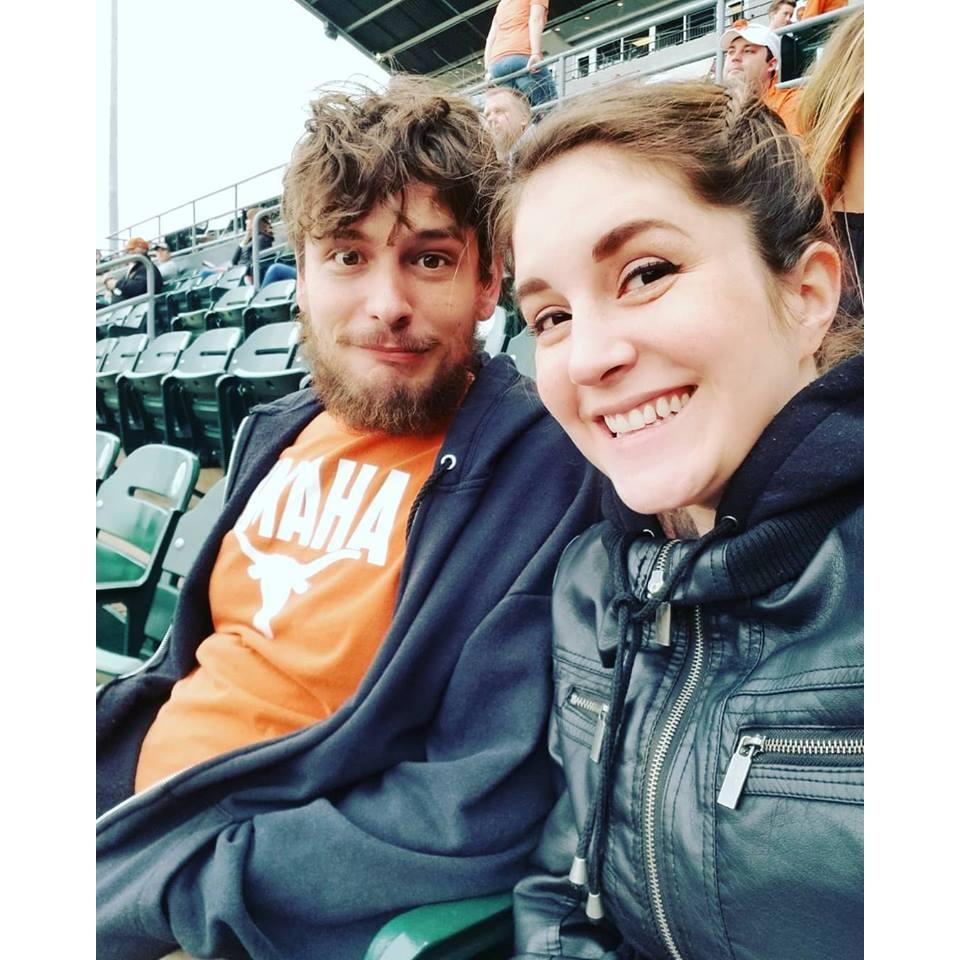 Longhorns baseball in the cold