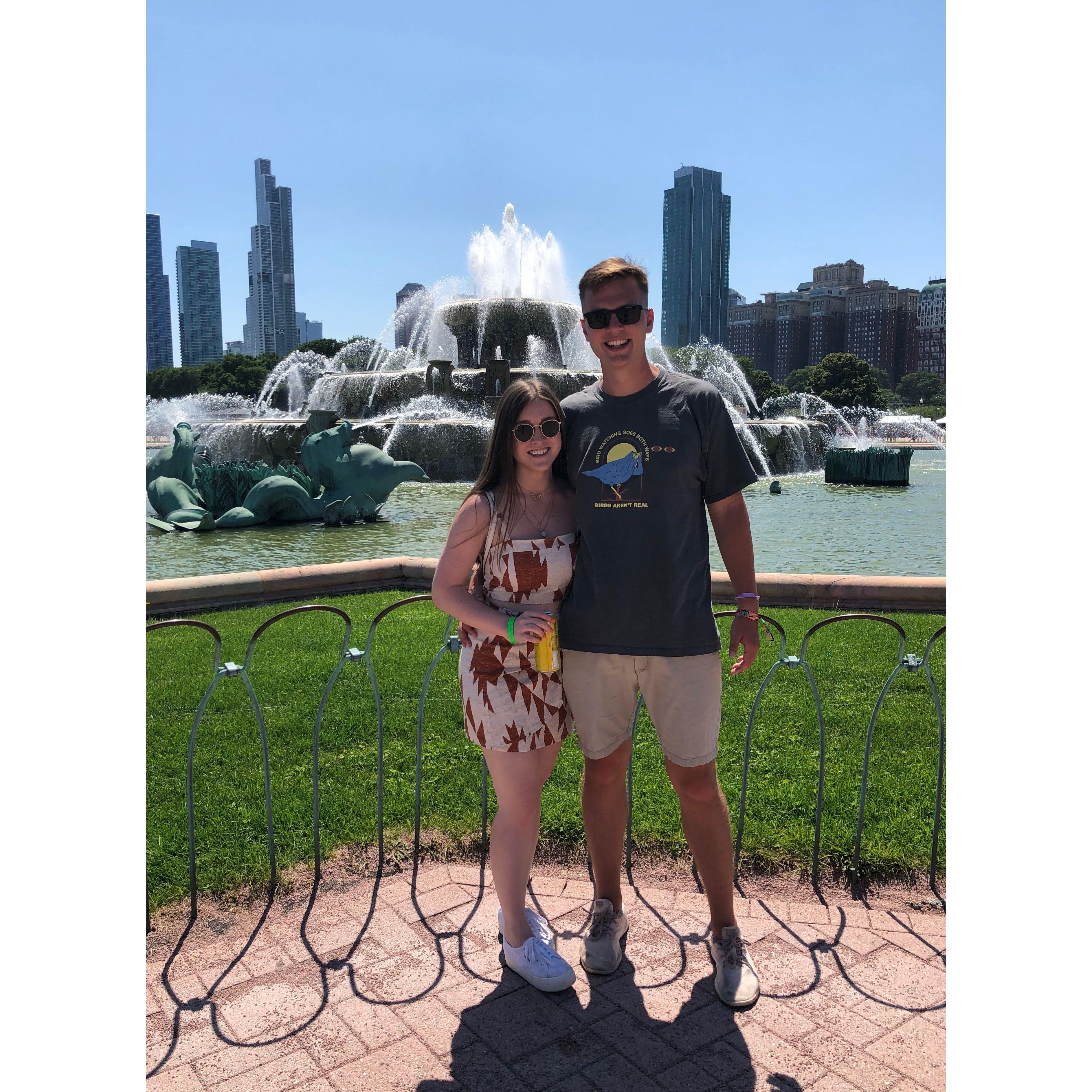 Our first picture together - a couple weeks before we became an official couple!
