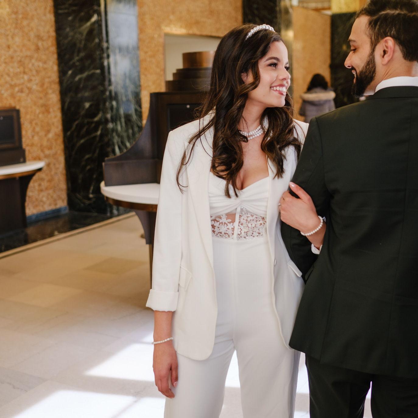 Moments before civil ceremony!