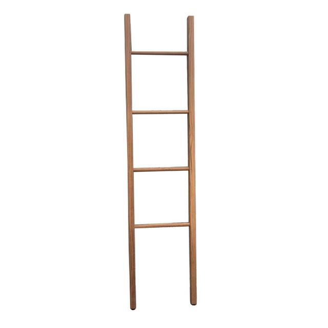 Haven™ Teak Ladder Towel Rack in Natural