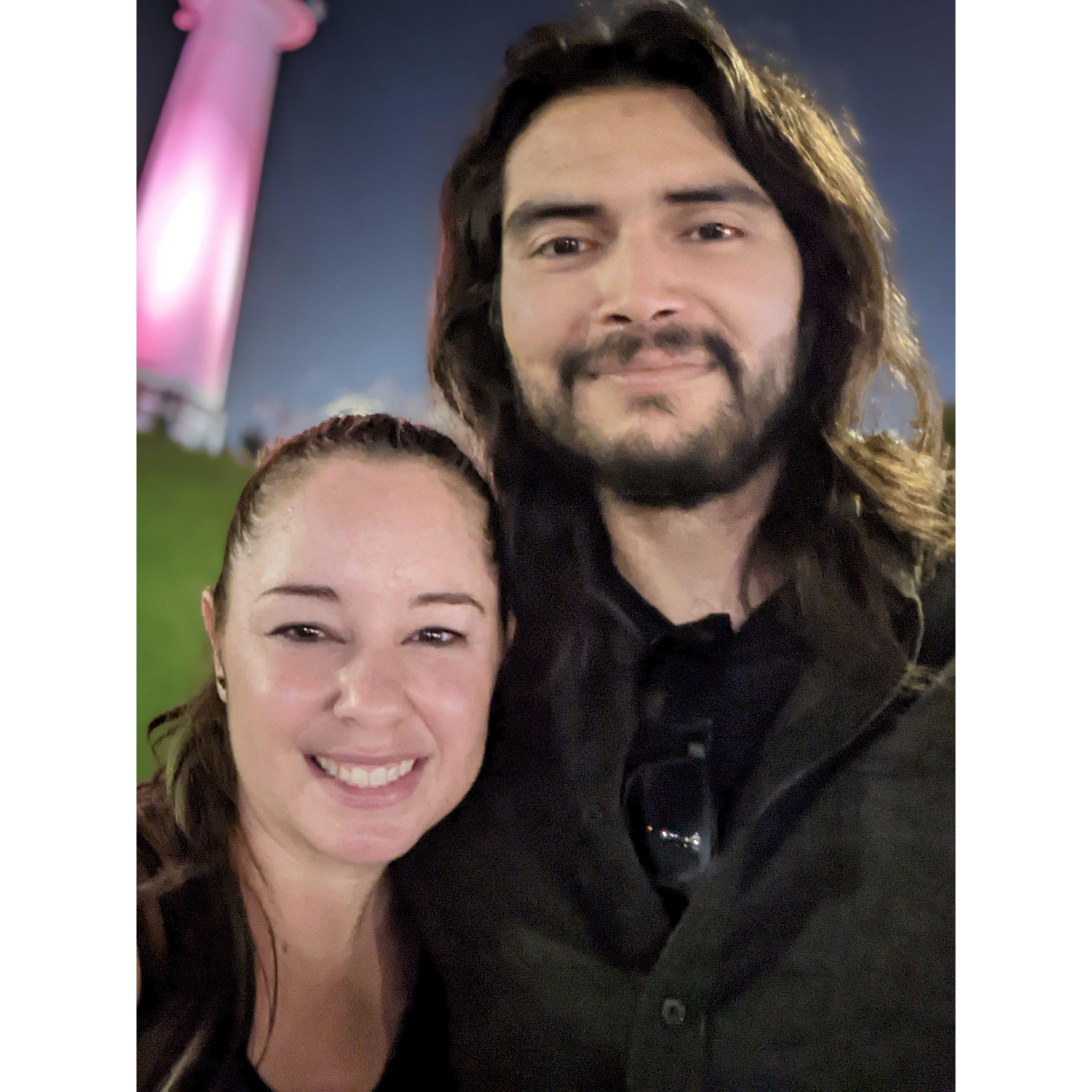Our first photo together.