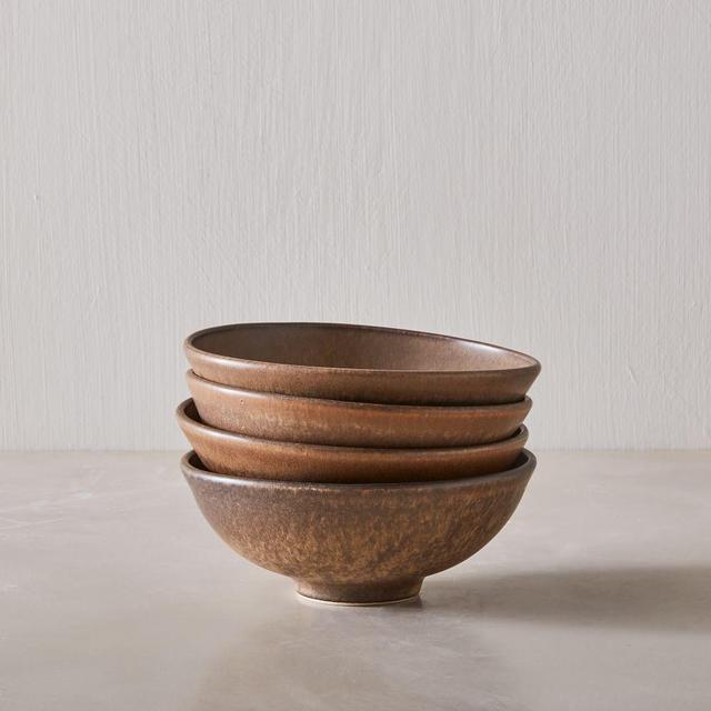 Kanto Collection Small Bowl Warm Sand Matte Set of 8 BOM