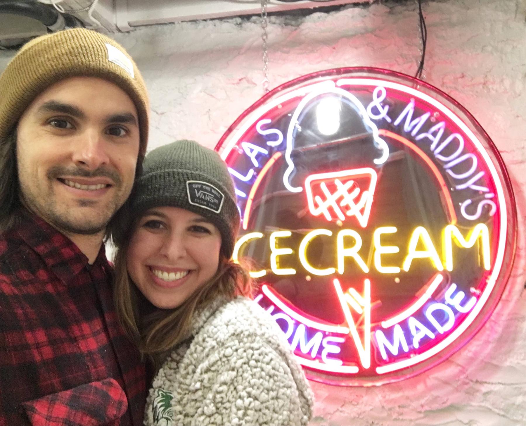 Tony still smiling even though he just found out we would be doing another year of long distance