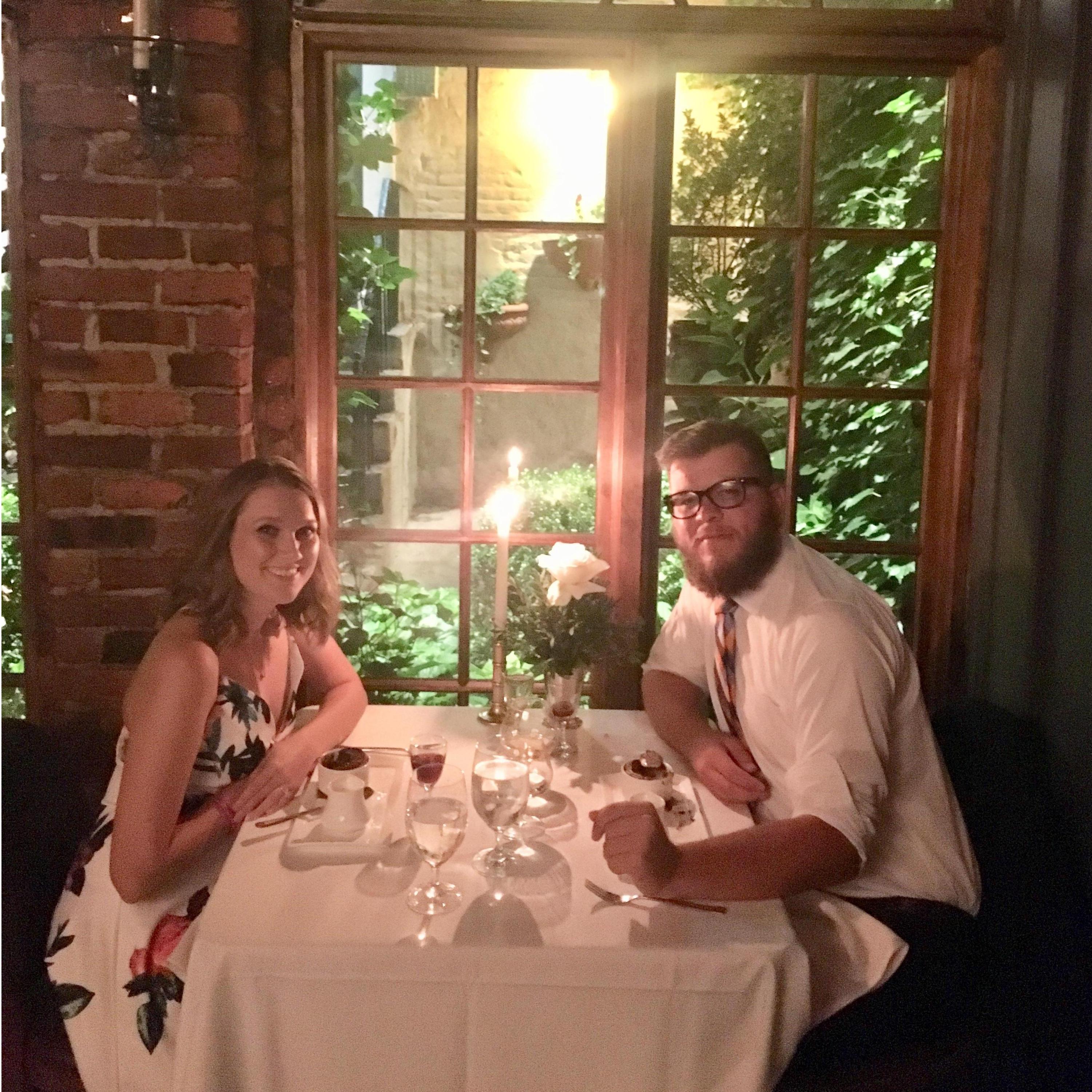 Dinner after proposal