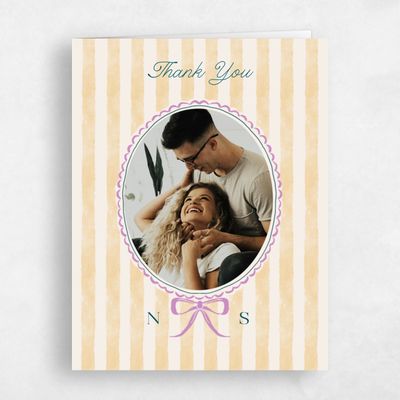 Pale Yellow Wedding Thank You - Clematide Photo