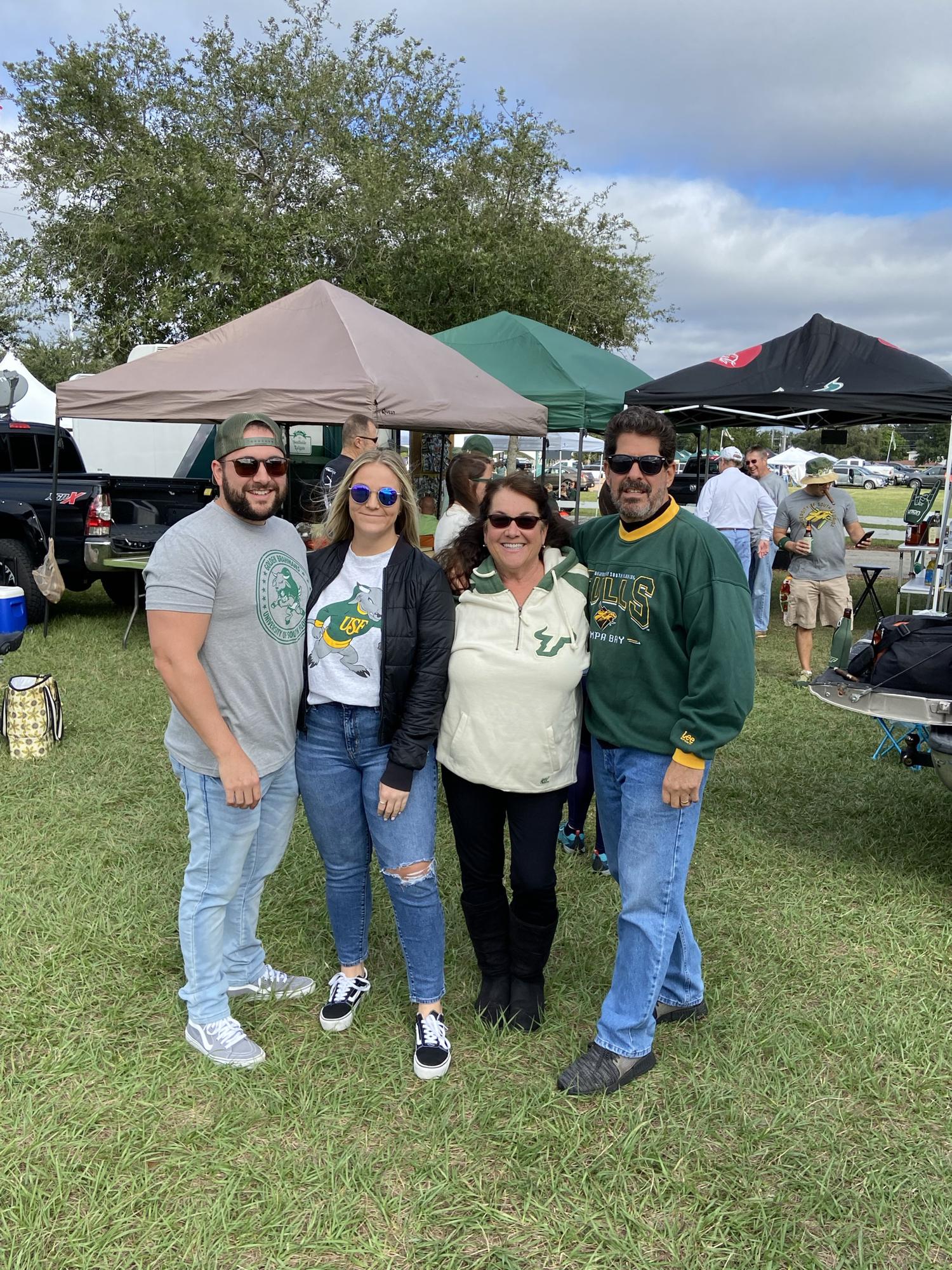 Go Bulls! Throwback Game Day T-Shirts with LJ's parents.
Tampa, FL
November 2021