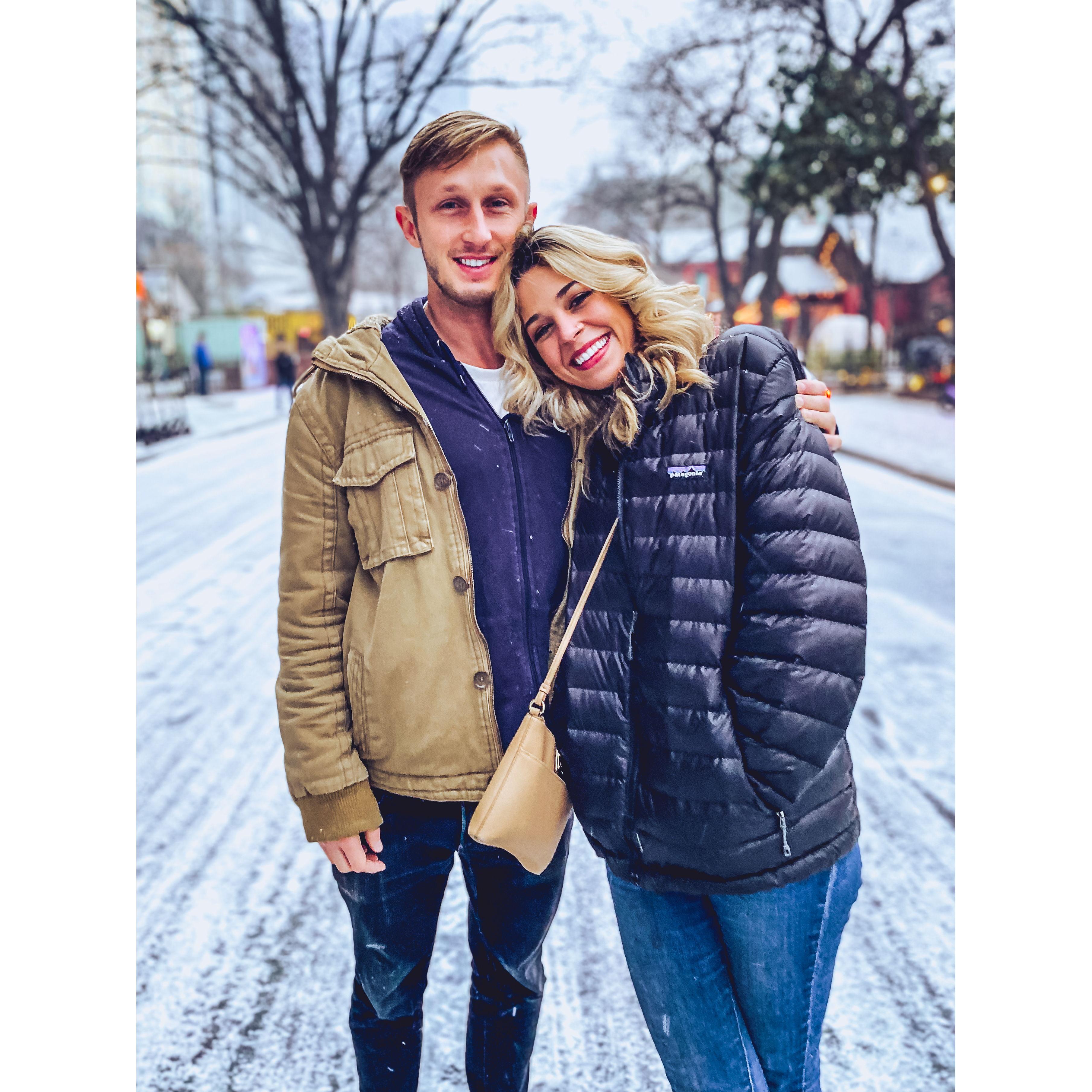 McKenna’s first time seeing snow!