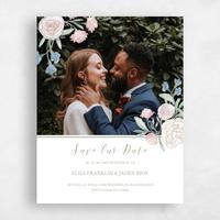 Green Wedding Save the Date - Wilbur Portrait