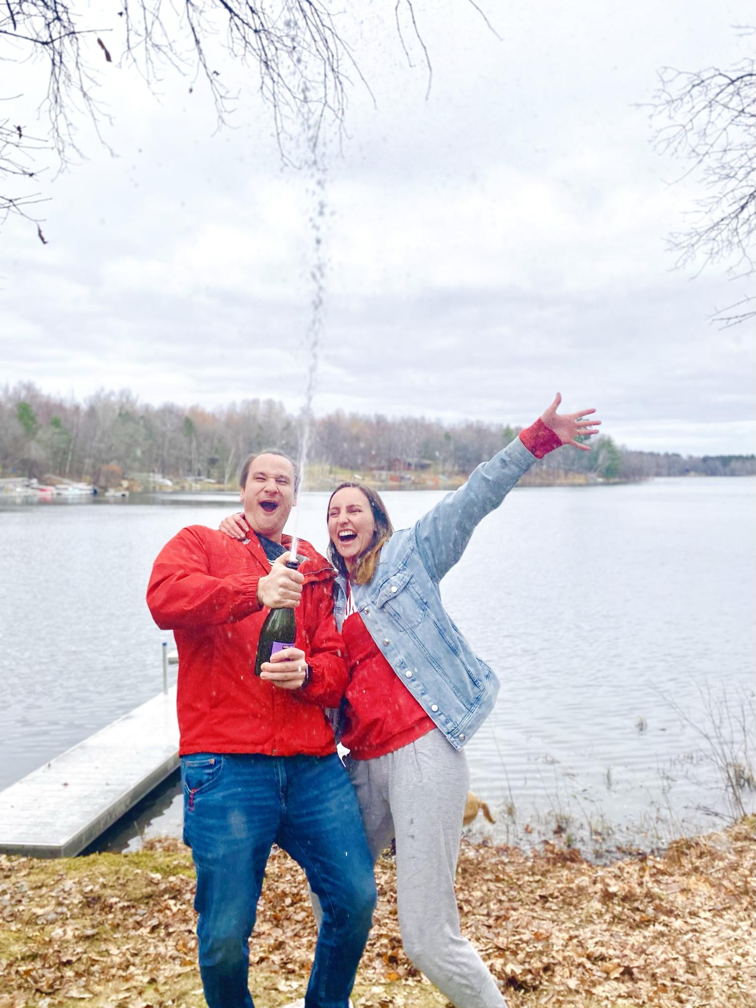 Post-engagement bubbly