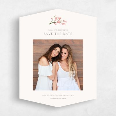 Pink Diamond Wedding Save the Date - Allamia Photo