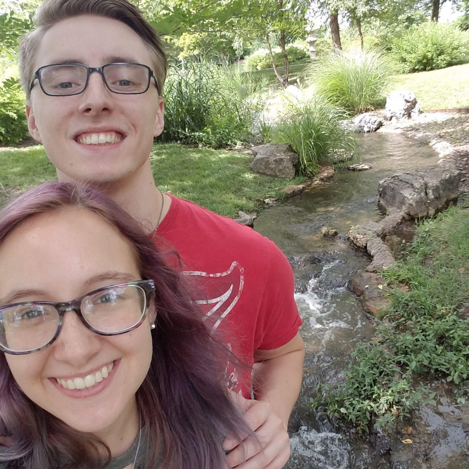 First trip together - St. Louis Botanical Garden - Summer 2018