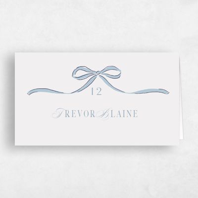 Grey Wedding Place Card - Cindra
