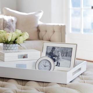 Enamel Silver Curve Photo Frame