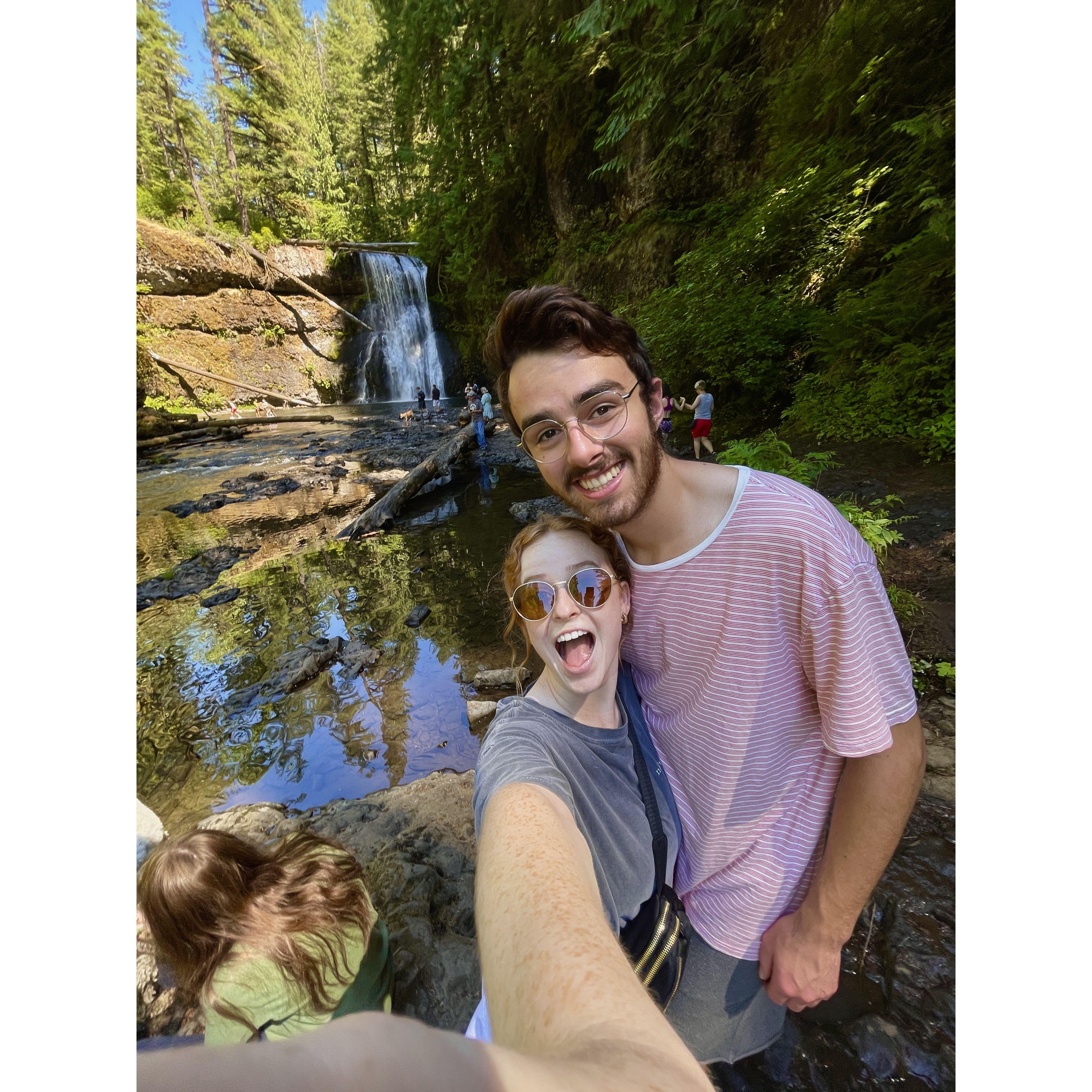 On a hike at Silver Falls- July 24, 2022- Silver Falls, OR