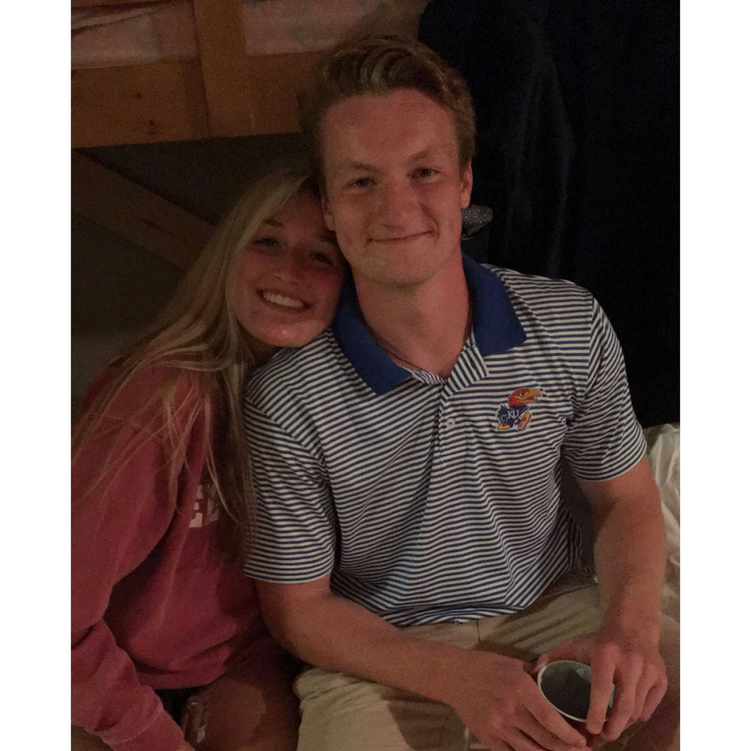 Very first date party in college together, Fall 2016