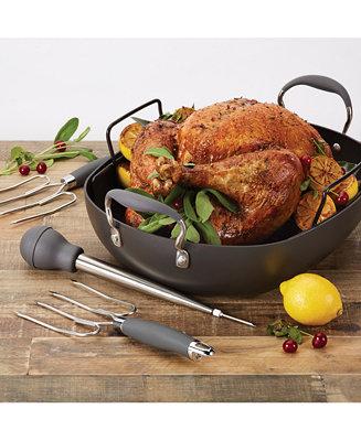 Advanced Hard-Anodized 16" x 13" Roaster Set