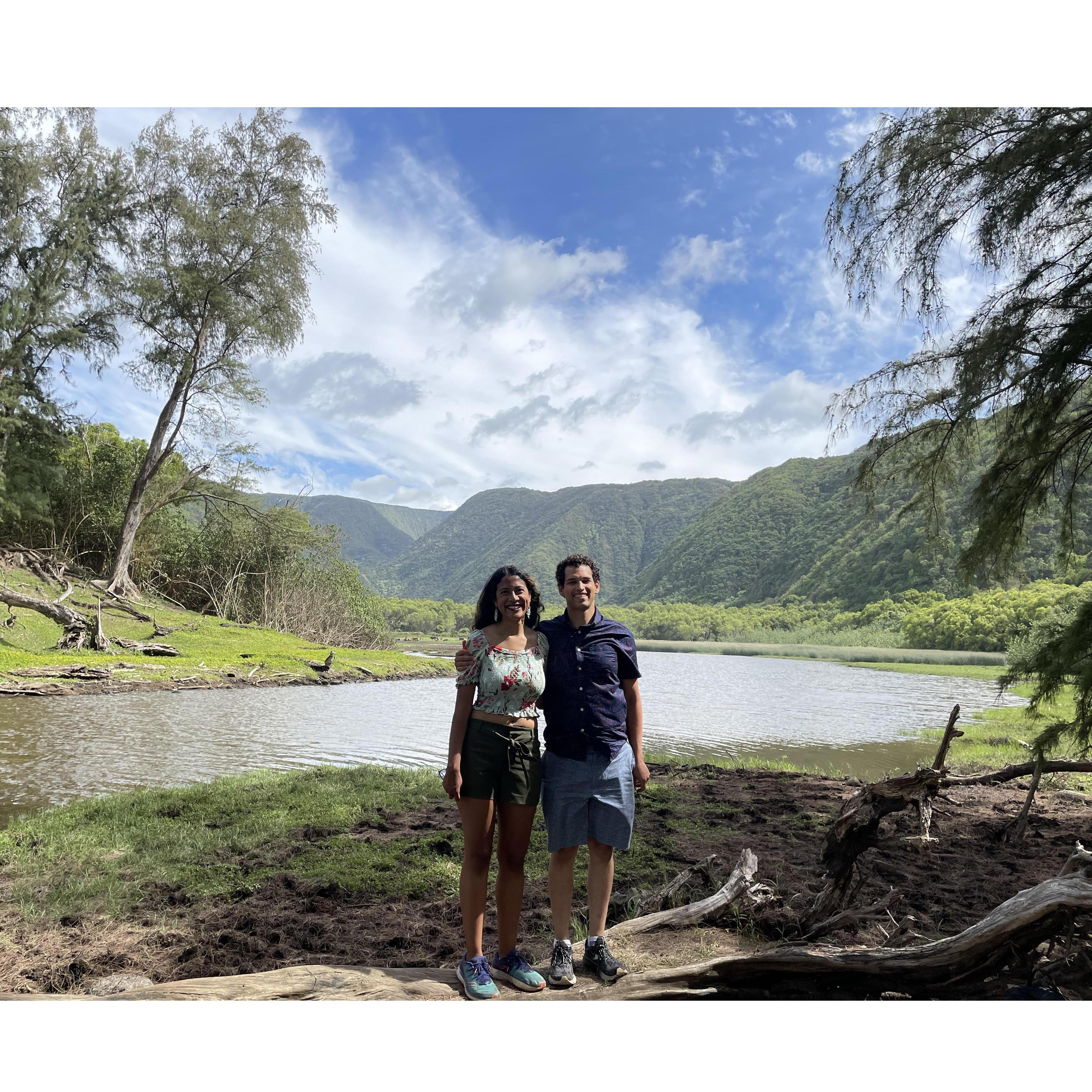 Pololu Valley, where he proposed me :)