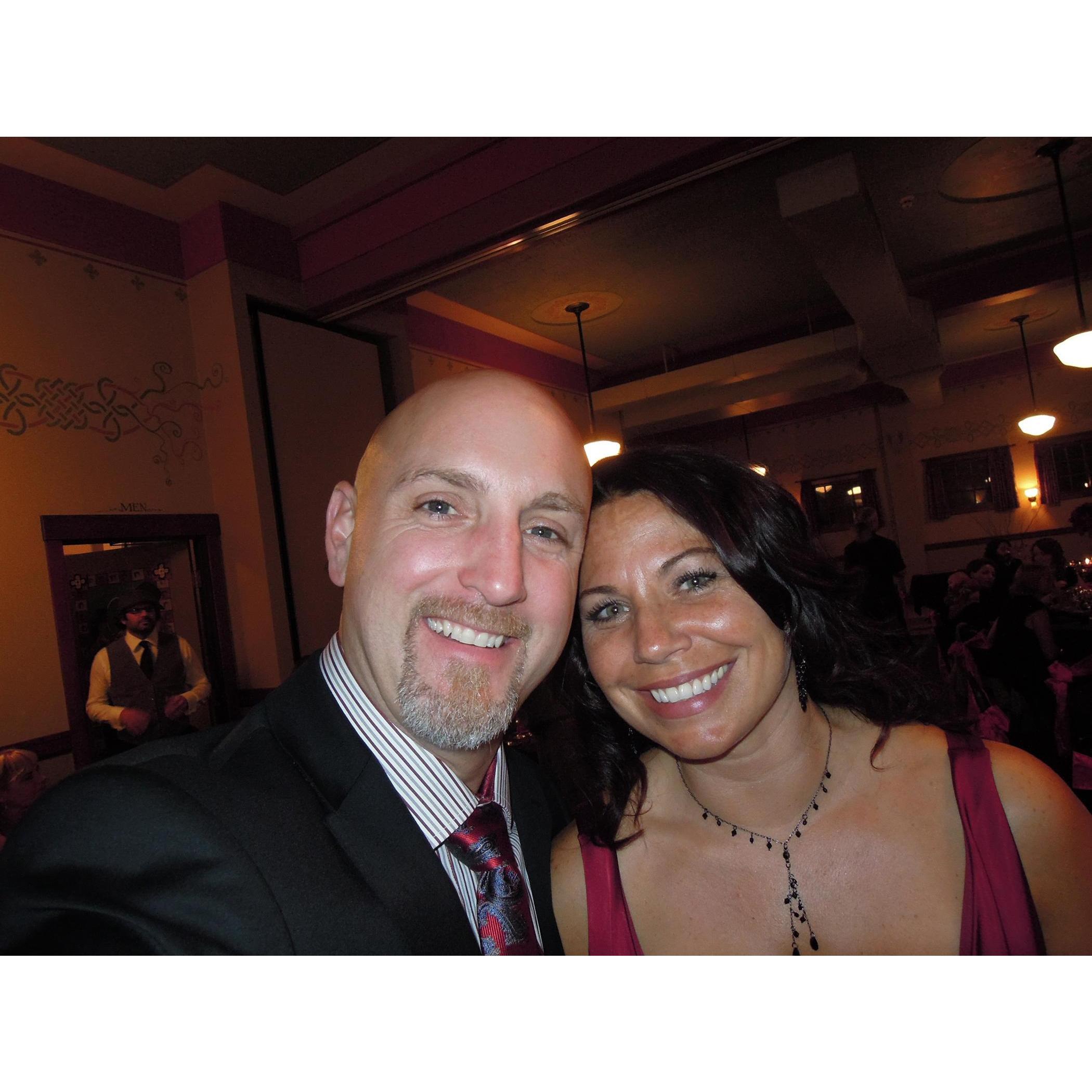 We got on the finer clothes for Katherine's beautiful wedding.