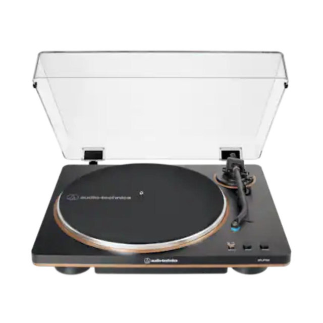 Audio-Technica - AT-LP70X-BZ Fully Automatic Belt-Drive Turntable - Black/bronze