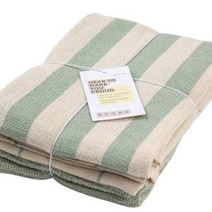 MEEMA Kitchen Towels and Dishcloths Sage Green Sets of 4 | Upcycled Cotton Tea Towel