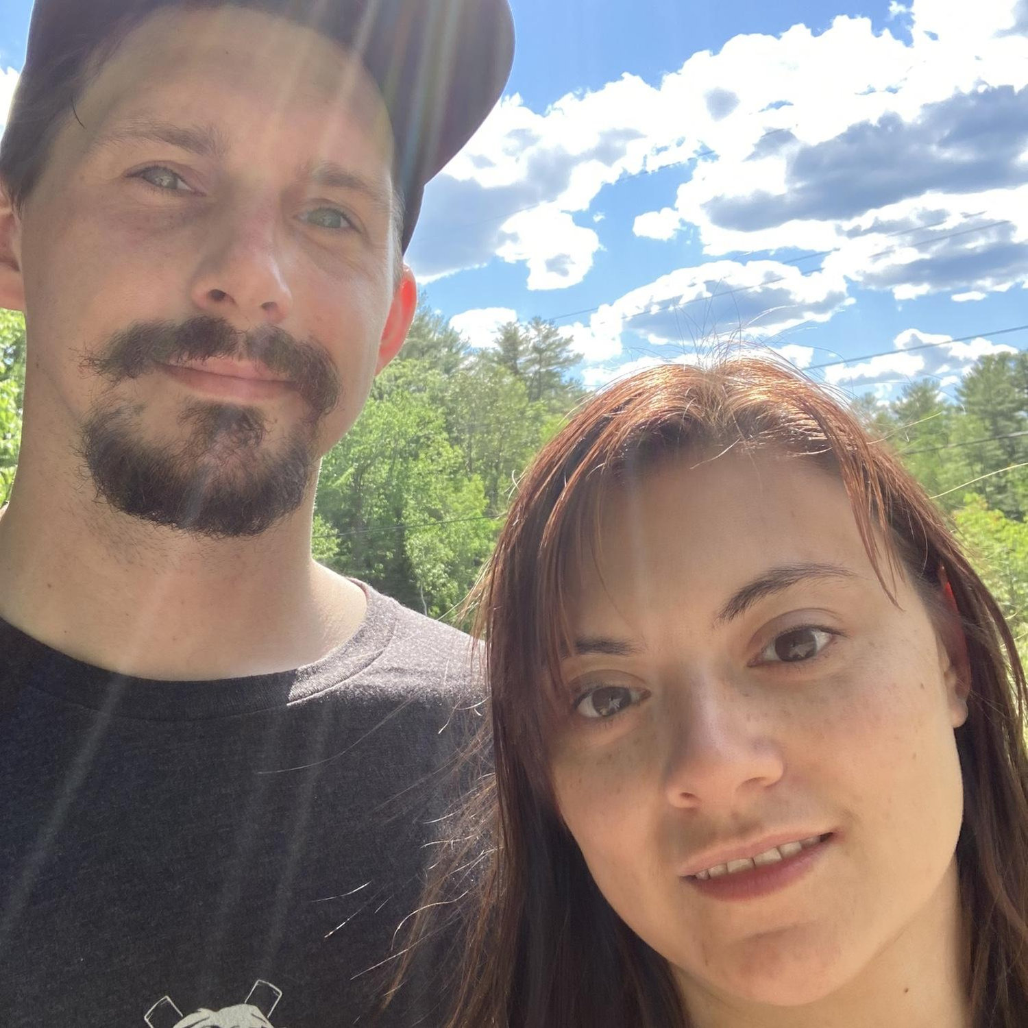 Ben and Alina at the White Mountains in NH.