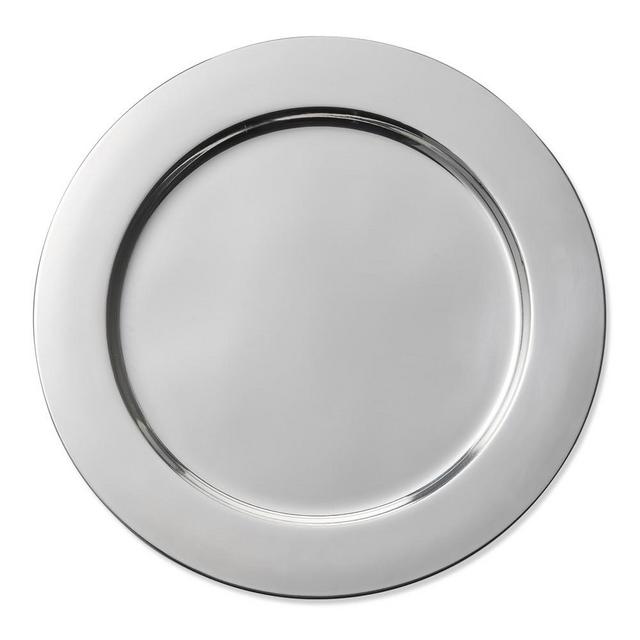 Metal Silver Chargers, Set of 4