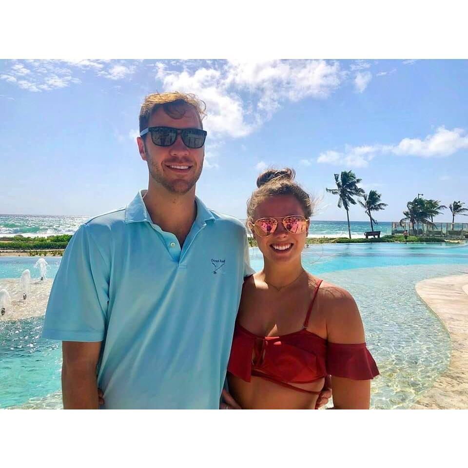 When we went on our trip to Cancun for a graduation present!