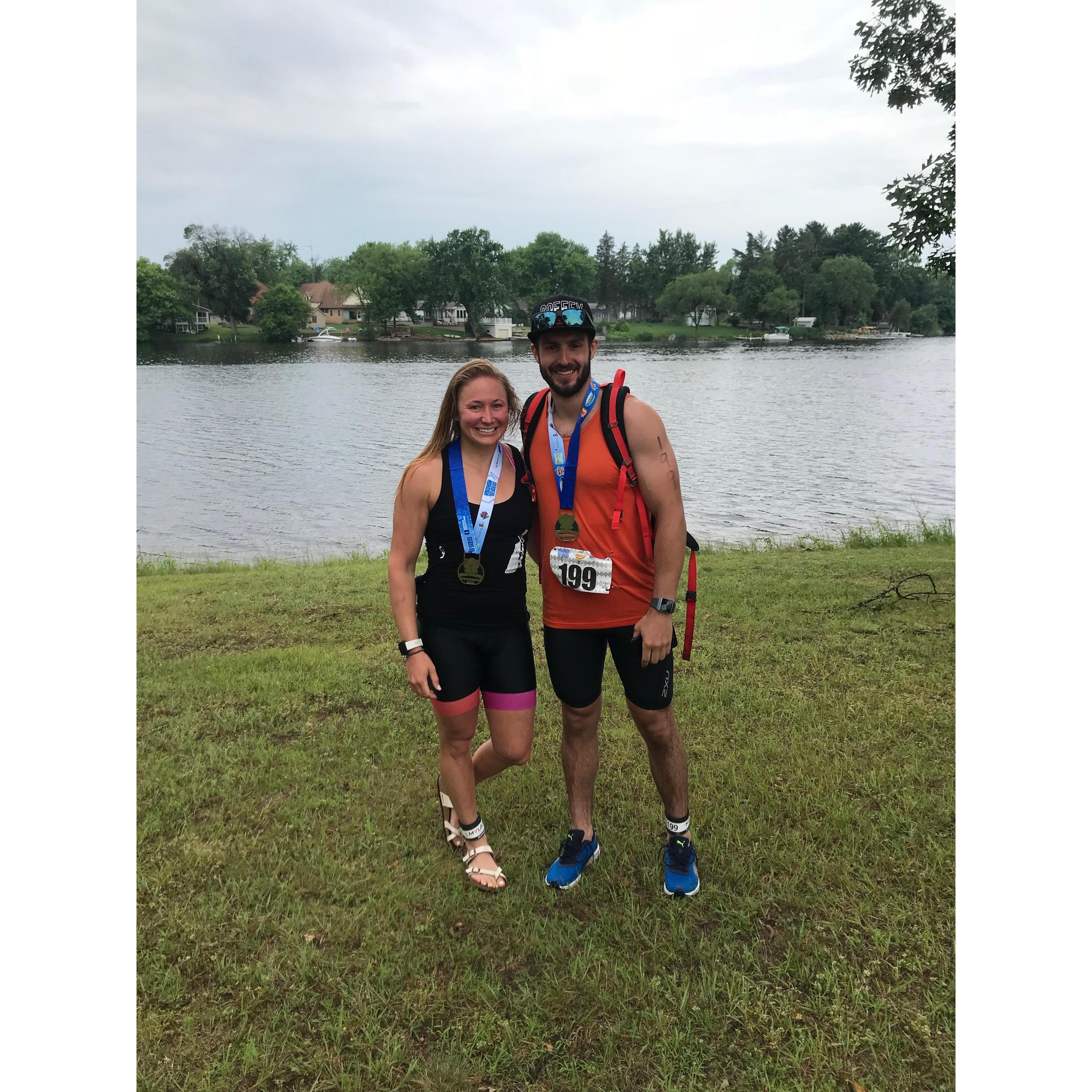 Post first triathlon!
