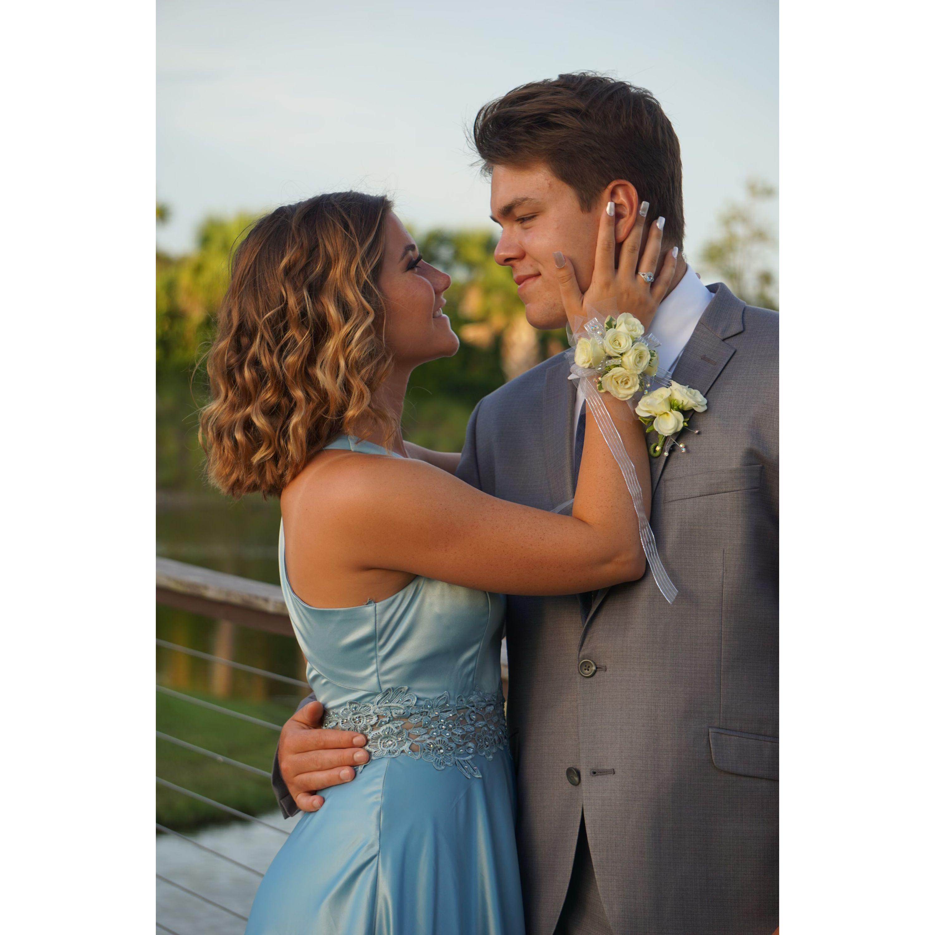 Our families threw us a wonderful at home prom! It was a magical night.