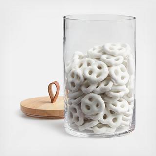 Tomos Glass Canister with Wood Lid