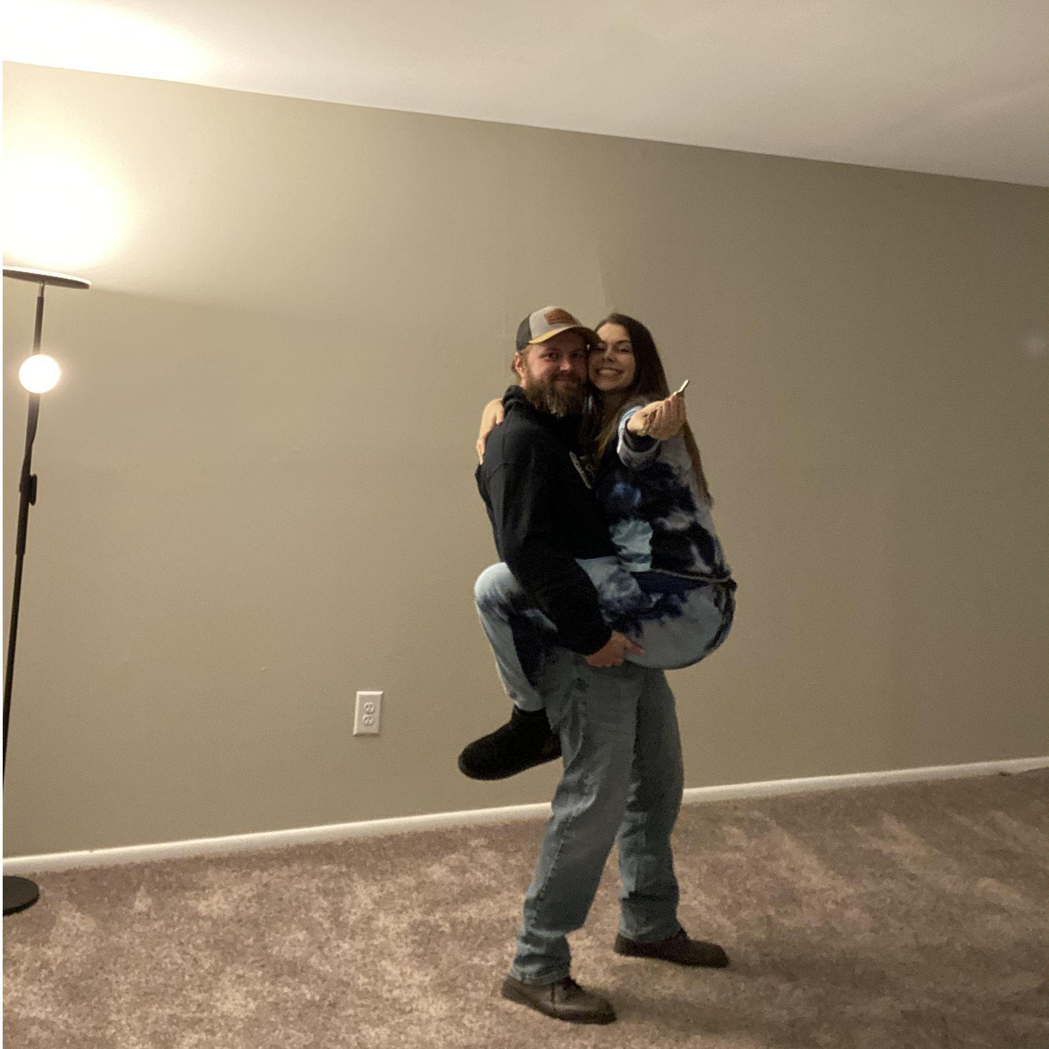 First picture in our apartment together