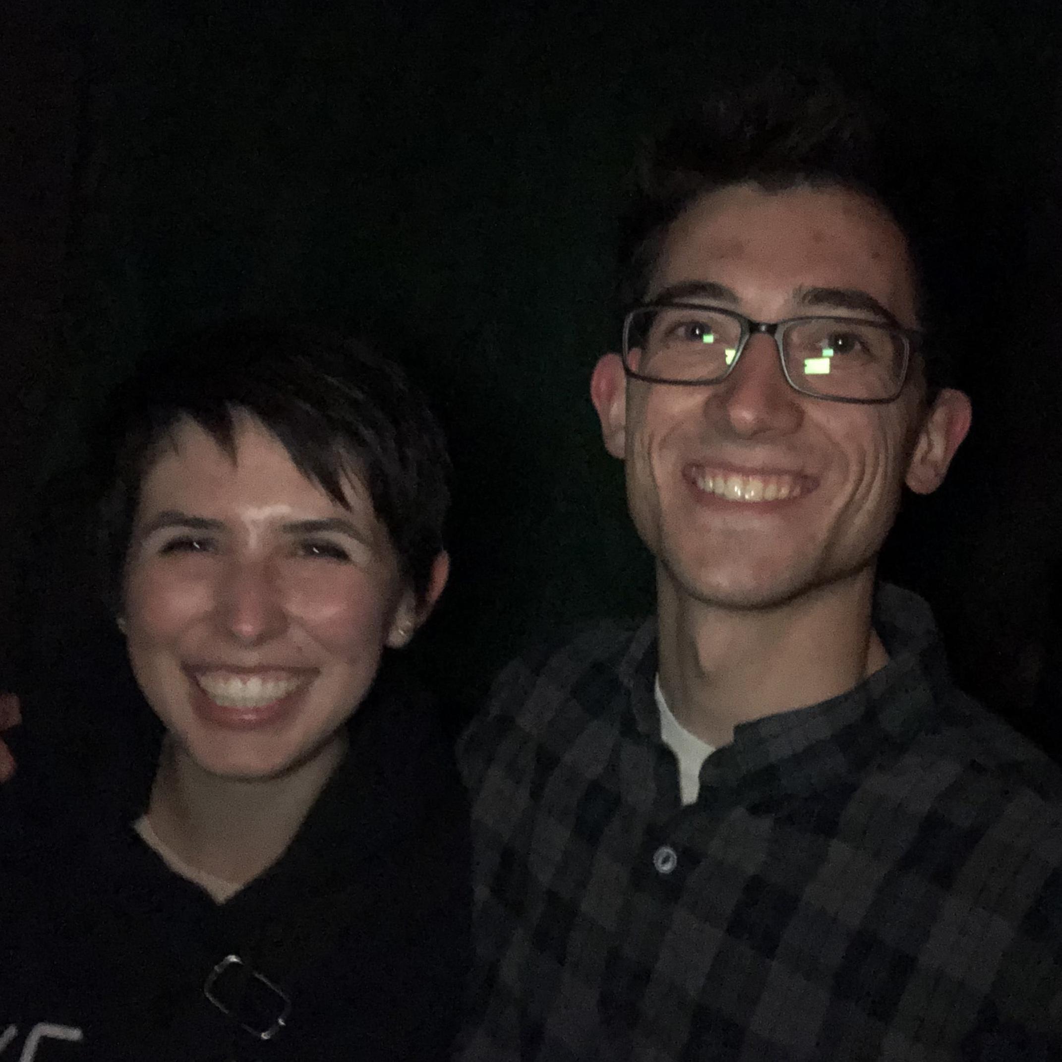 One of our very first dates! We went to a haunted mill for halloween and yes... Shane screamed a lot more than Sadie. Did you know that Shane is terrified of snakes?