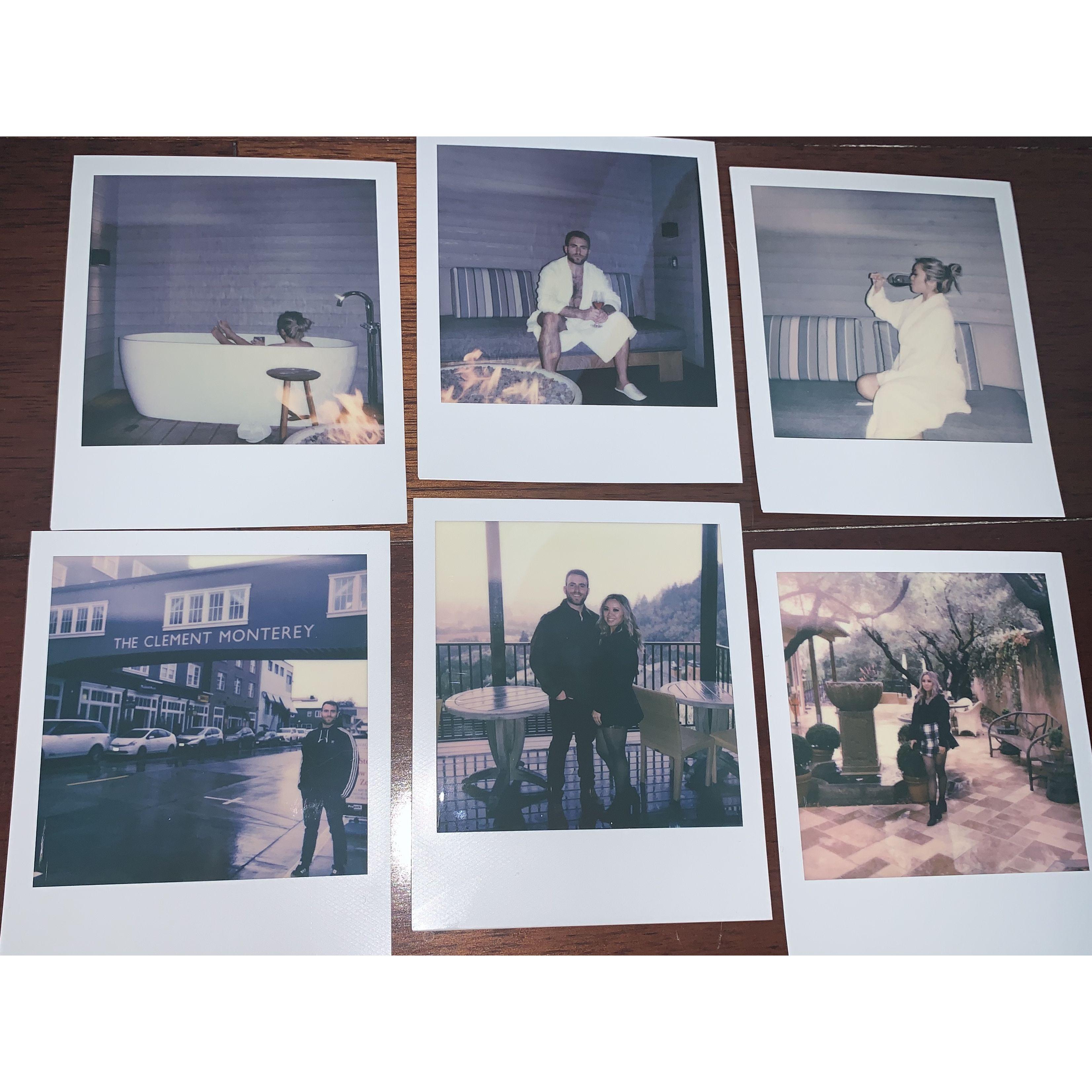 Polaroids from our trip to Napa Valley where Nick proposed! December 2019.