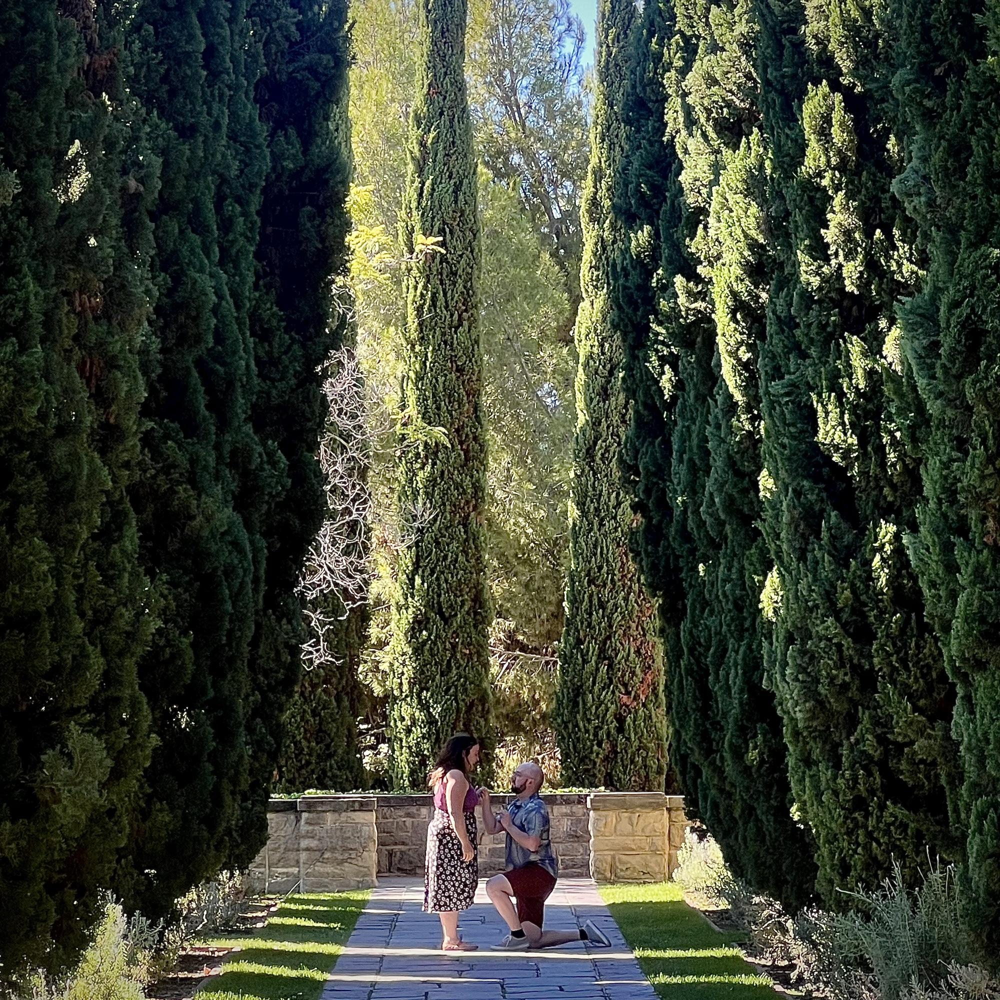 Proposal at Greystone Mansion in Beverly Hills, CA