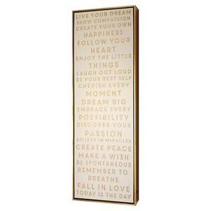 Live Your Dream Framed Canvas 12"x36" - Threshold™