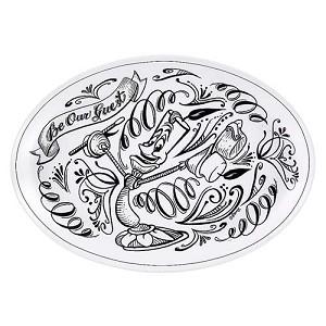 Disney Platter - Be Our Guest Lumiere Chalkboard