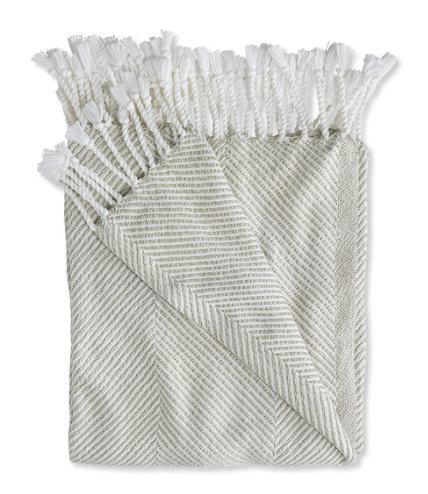 Brahms Mount Cotton Throw, Herringbone