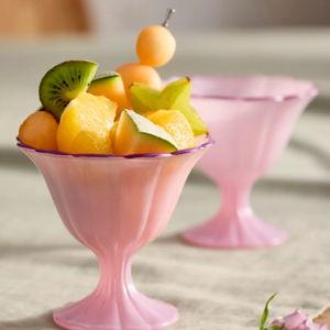 Ruffle Rim Dessert Coupes, Set of 2