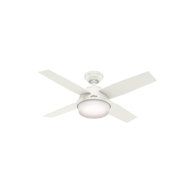 44" Dempsey Ceiling Fan with Remote White (Includes Light Bulb)- Hunter